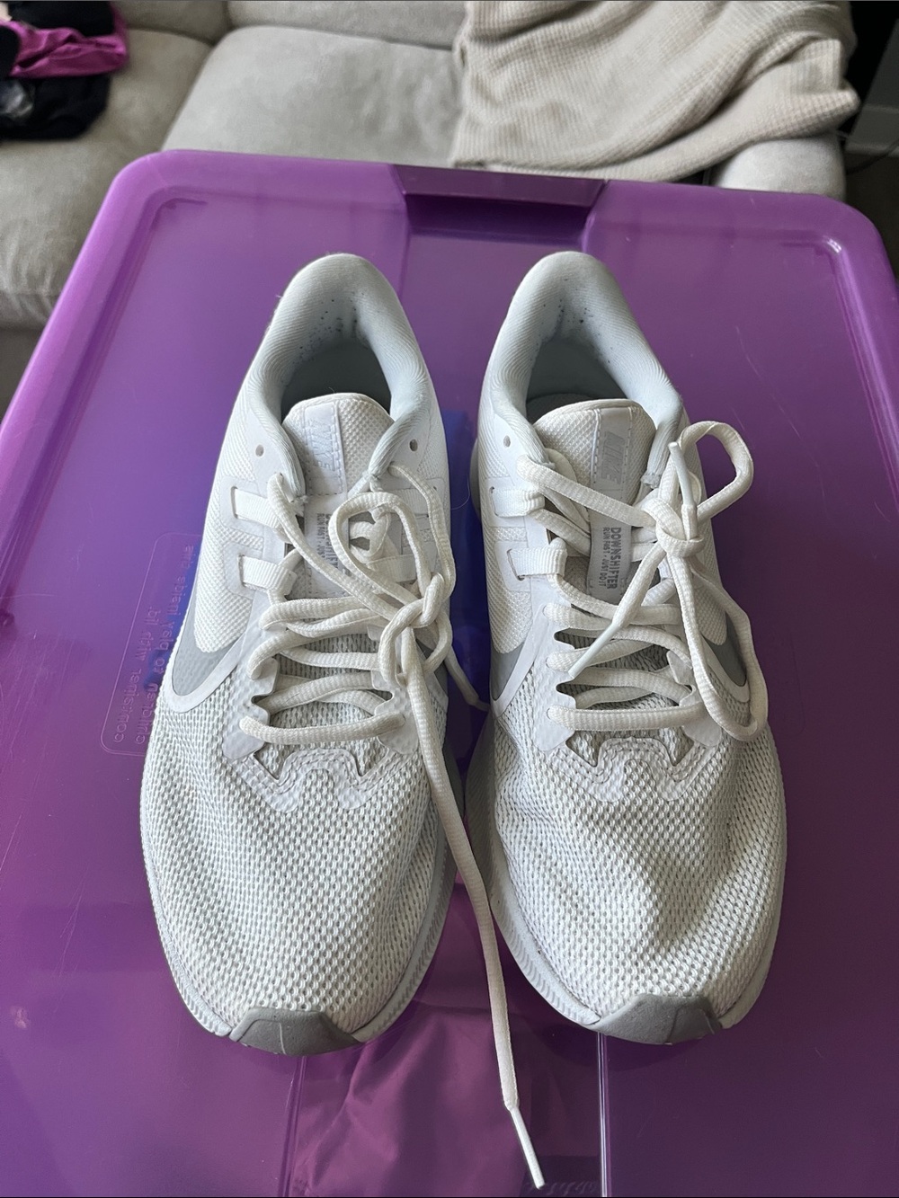Nike downshifter size 7 white